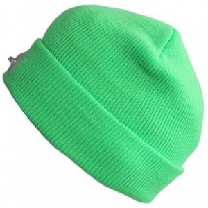 Skullies & Beanies 5 LED Knit Flash Light Beanie Hat Cap for Night Fishing Camping Handyman Working - Green - CO12NRH88WJ $20.78