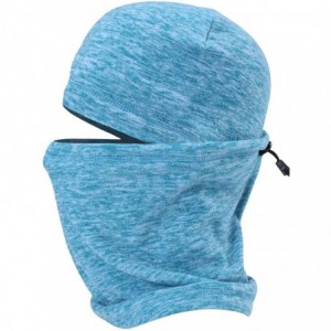 Balaclavas Men's Fleece Ski Balaclava Hood Cold Weather Windproof Face Mask - Lake Blue - CF18YR0S508 $24.95
