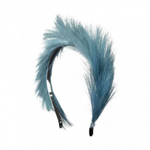 Headbands Feathered Headband - Turquoise - Turquoise - CD185WEAQ3A $27.29