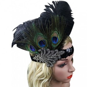 Headbands Peacock Feather Fascinator Headband Sequin Party Headwear for Women - CN12DPL3S15 $60.13