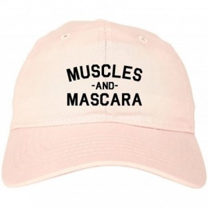 Baseball Caps Muscles and Mascara Workout Gym Dad Hat Baseball Cap - Pink - C4188MYQXE3 $44.11