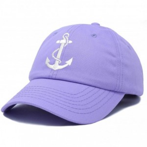 Baseball Caps Anchor Hat Sailing Baseball Cap Women Beach Gift Boating Yacht - Lavender - C918WI2E3SR $22.74