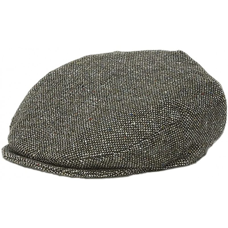 Newsboy Caps Men's Donegal Tweed Vintage Cap - Forest Green Salt & Pepper - CD11REIIJVF $87.20