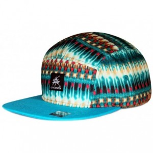 Sun Hats Neon Gradation 5 Panel Biker Hat - Turquoise - C311JAGSKT9 $36.01