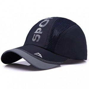 Baseball Caps Outdoor Sports Cap Baseball Hats Unisex Sun Hat Breathable Mesh Hat - Blue - C818U642WCA $20.98