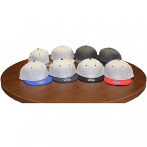 Baseball Caps Custom Snapback Hat Otto Embroidered Your Own Text Flatbill Bill Snapback - Black/Aqua Bill - CJ187D7XIUT $20.02