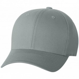 Visors Cotton Twill Fitted Cap - Gray - CP12F8AM87P $28.05