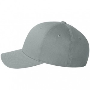 Visors Cotton Twill Fitted Cap - Gray - CP12F8AM87P $29.05