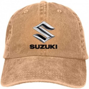 Baseball Caps Customized Suzuki Motorcycles Logo Fashion Baseball Caps for Man Black - Natural - C118SQQZ0WX $8.78