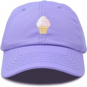 Baseball Caps Soft Serve Ice Cream Hat Cotton Baseball Cap - Lavender - CN18LKA9NLK $27.34