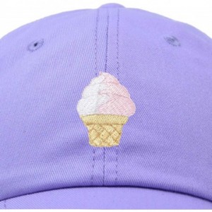 Baseball Caps Soft Serve Ice Cream Hat Cotton Baseball Cap - Lavender - CN18LKA9NLK $27.03