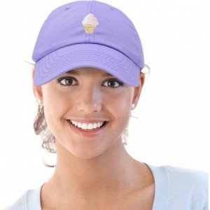 Baseball Caps Soft Serve Ice Cream Hat Cotton Baseball Cap - Lavender - CN18LKA9NLK $27.03