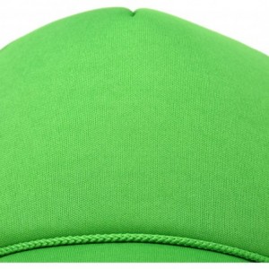 Baseball Caps Trucker Hat Mesh Cap Solid Colors Lightweight with Adjustable Strap Small Braid - Kelly - CH119N21UBV $19.98