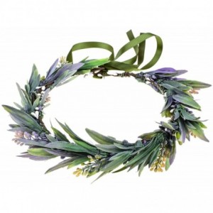 Headbands Christmas Flower Crown Vintage Nature Berries Festival Woodland Wedding Headband HD-02 - X Green Purple - C518LQLES...