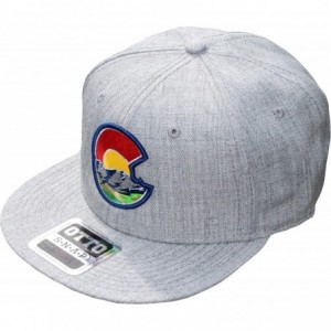 Baseball Caps Colorado Flag C Nature Flat Bill Snapback Hat - Heather/Heather - CD18HW5O8S0 $24.53