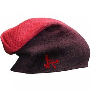 Skullies & Beanies Custom Slouchy Beanie Chinese Symbol for Sex B Embroidery Acrylic - Red - C012LJW30ZB $36.19