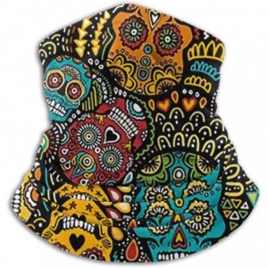 Balaclavas Neck Gaiter Headwear Face Sun Mask Magic Scarf Bandana Balaclava - Mexican Sugar Skulls - CI1979N9TTK $14.76