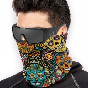 Balaclavas Neck Gaiter Headwear Face Sun Mask Magic Scarf Bandana Balaclava - Mexican Sugar Skulls - CI1979N9TTK $37.12
