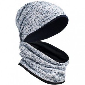 Skullies & Beanies Hats Cap-Slim Woolen Unisex Hat-Cap with Scarf- Woolen Hat. - White - C9180XLSRAC $24.92
