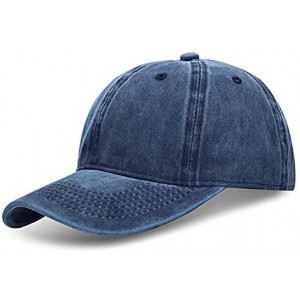 Baseball Caps Custom Cowboy Hat DIY Baseball Cap Outdoor Visor Hat Trucker Cap(Adjusted/Black/Adult) - Retro Navy - C218G6ER2...
