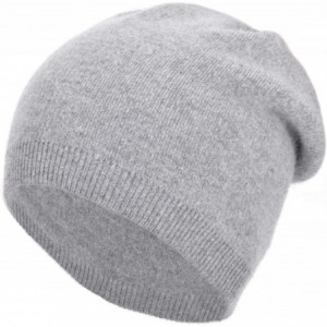 Skullies & Beanies Cashmere Slouchy Beanie Winter Warm Knit Hat for Women Men Cashmere Wool Knit Beanie Ski Skull Stocking Ca...