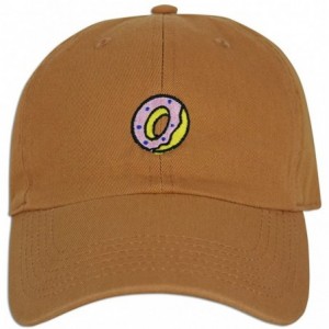Baseball Caps Donut Hat Dad Embroidered Cap Polo Style Baseball Curved Unstructured Bill - Copper - CU187M4GWO2 $12.54