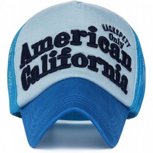 Baseball Caps Mesh Back Baseball Cap Trucker Hat 3D Embroidered Patch - Color4-2 - CD11Y2H8FN3 $28.69