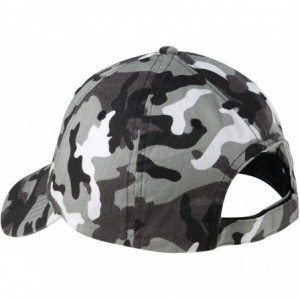 Baseball Caps Fashionable Camouflage Twill Cap - Winter Camouflage - CU114V1V1U9 $21.29