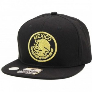 Baseball Caps Mexico State Coat of Arms Gold & Silver Logo Snapback Premium Hat - 7fc016_mexico - CB18QXI0R5O $24.71