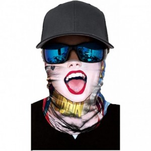 Balaclavas Seamless Face Mask Neck Gaiter UV Protection Windproof Face Mask Scarf - Monster C - CW194KAOIGA $25.03