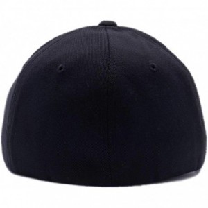 Baseball Caps Thin Blue Line hat. Custom Embroidered Flexfit Cap. - Black 003 - CZ18CT70L68 $47.71