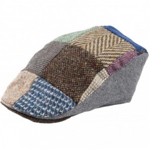 Newsboy Caps Men's Donegal Tweed Donegal Touring Cap - Patchwork Toning - C212COJI2TH $94.86