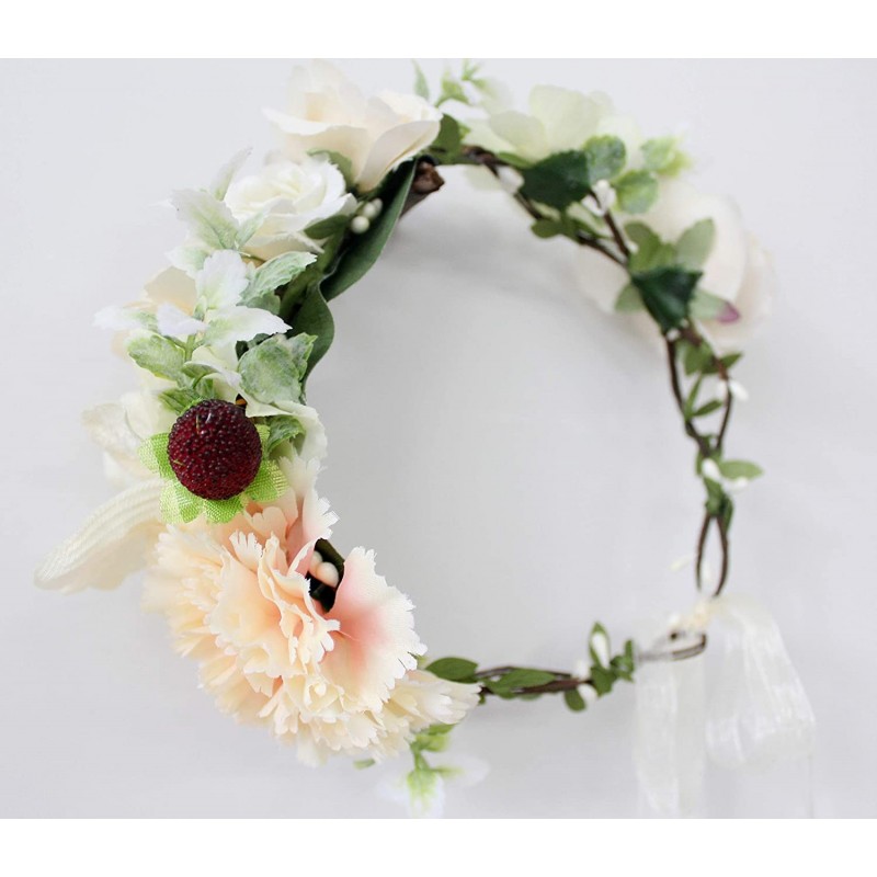 Flower Wreath Headband Floral Hair Garland Flower Crown Halo Headpiece ...
