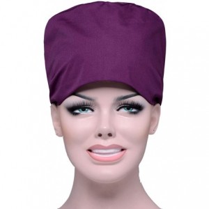 Baseball Caps Doctor Classic Scrub Hat Adjustable Sweatband Bouffant Cap for Women Ponytail (Print 22) - CD187K96NA5 $10.34