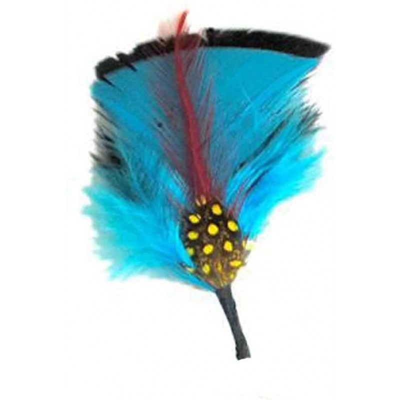 Fedoras Side Feather for Hats & Fedoras - Turquoise1 - C418HWS4GNQ $10.33
