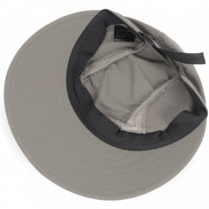 Visors GP Accessories Womens Outdoor Sun Protection Golf Super Light Low Profile Wide Visor Quick Dry Hat - Khaki - CB11P970A...