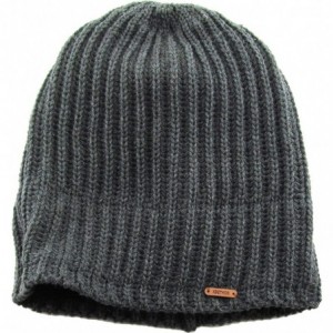 Skullies & Beanies Super Warm Slouchy Fleeced Long Beanie Warm Fur Lined Winter Knit Hat Thick Skull Cap - CK18GL95X9N $13.38