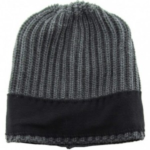 Skullies & Beanies Super Warm Slouchy Fleeced Long Beanie Warm Fur Lined Winter Knit Hat Thick Skull Cap - CK18GL95X9N $13.38