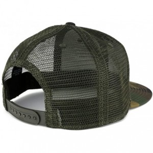 Baseball Caps Jah Love Green Yellow Red Embroidered Patch Camo Flat Bill Snapback Mesh Cap - Olive - CL183ZYSEYR $16.29