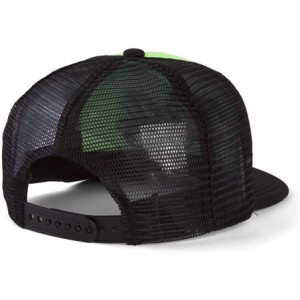 Sun Hats Cali Script Trucker Hat - Neon Green/Black - C711N38S9ER $26.39