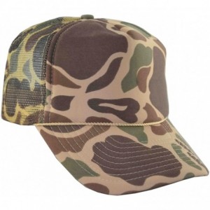 Baseball Caps Men's Summer Mesh Trucker Adjustable Cap Camouflage - Brown Camo - CD11WLWC49R $21.72