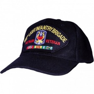 Baseball Caps 199th Infantry Brigade Vietnam Veteran Cap Black - CF182A2ZN4Q $38.14
