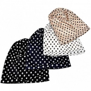 Skullies & Beanies Womens Cotton Beanie Lace Turban Soft Sleep Cap Chemo Hats Fashion Slouchy Hat - 2 Pack-14 - C4194MX52SQ $...