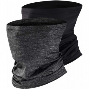 Balaclavas Quick Dry Sports UV Protection Head Wrap Face Scarf Neck Gaiter Bandana Balaclava - Black/Heather Grey - CX197W4EZ...