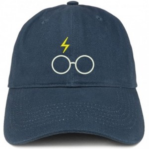 Baseball Caps Harry Glasses Embroidered Soft Cotton Adjustable Cap Dad Hat - Navy - CN12O08TAQ9 $36.29