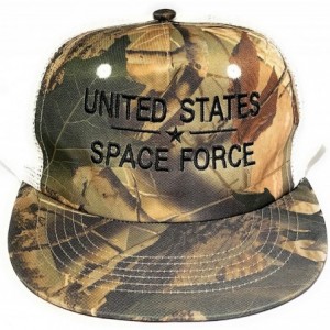 Baseball Caps United States Space Force Camouflage Snap Back Trucker Hat Limited Edition - C718XDYI2Z0 $37.39