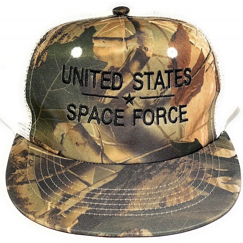 Baseball Caps United States Space Force Camouflage Snap Back Trucker Hat Limited Edition - C718XDYI2Z0 $31.51