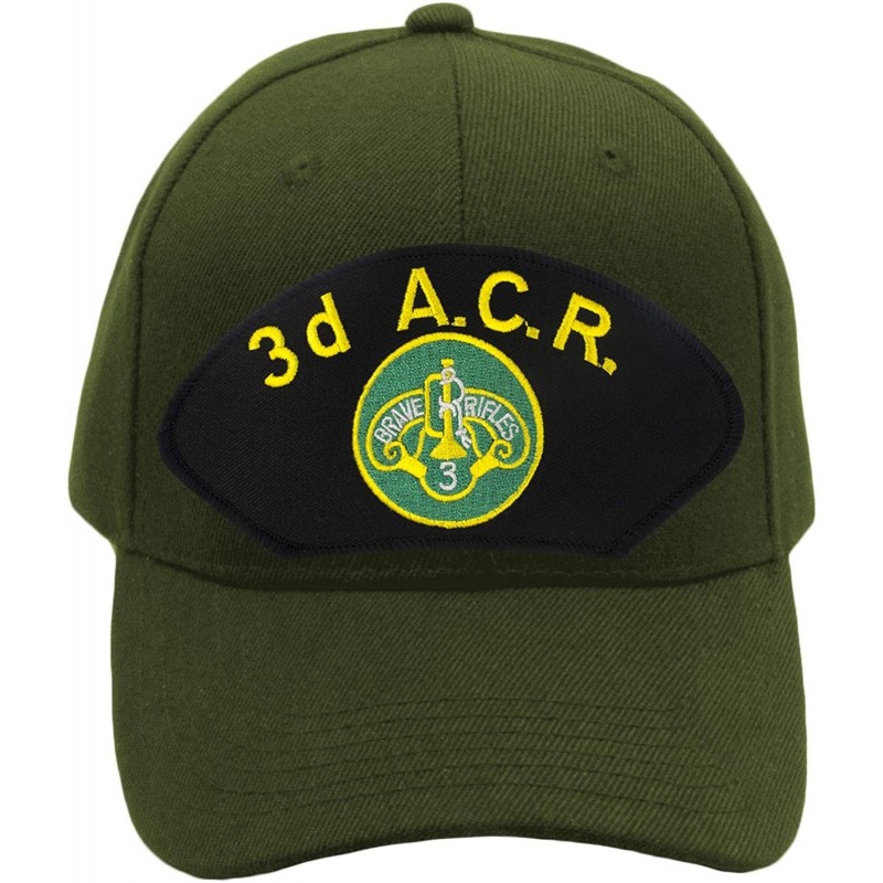 Baseball Caps 3rd ACR (Armored Cavalry Regiment) Hat/Ballcap Adjustable One Size Fits Most - Olive Green - CK18O09AWU7 $43.29