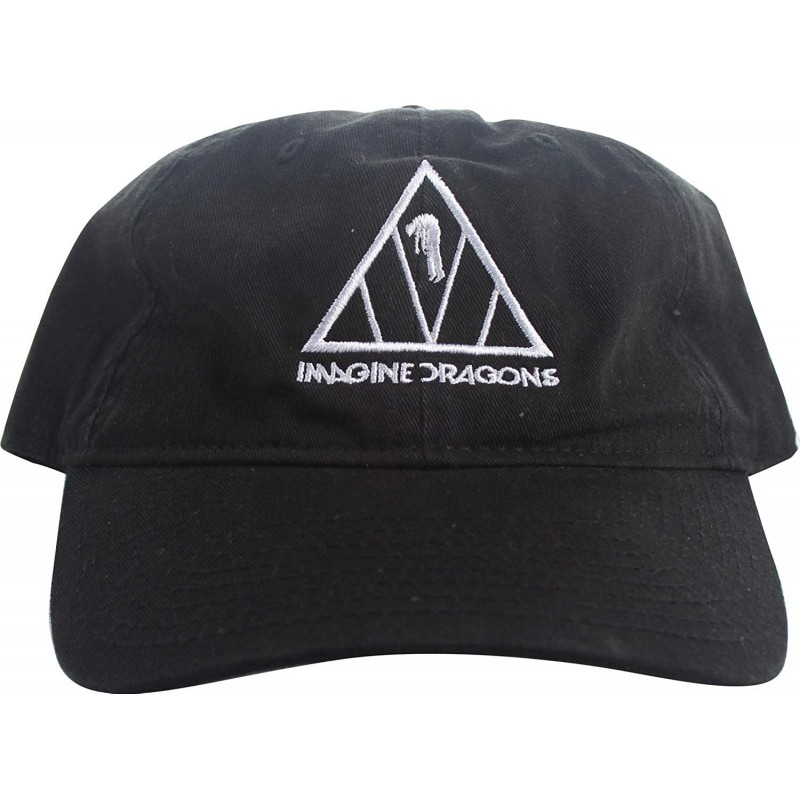 Baseball Caps Imagine Dragons - Unisex Evolve Tour 3 Hat - Black - CZ18KZIOX2D $32.29