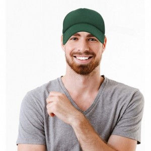 Baseball Caps Trucker Hat Mesh Cap Solid Colors Lightweight with Adjustable Strap Small Braid - Dark Green - CT119N21WHN $8.00